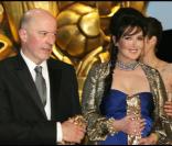 Jacques Audiard et Isabelle Adjani lors des César le 27 février 2010 au théâtre du Châtelet