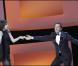 Valérie Lemercier et Gad Elmaleh lors de la cérémonie des César le 27 février 2010 au théâtre du Châtelet