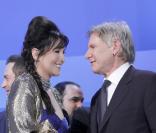 Isabelle Adjani et Harrison Ford lors de la cérémonie des César le 27 février 2010 au théâtre du Châtelet