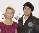 Virginie Efira et Vincent Elbaz lors du souper au Fouquet's après les César le 27 février 2010