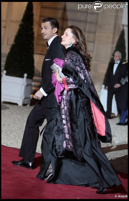 François Sarkozy au dîner d'Etat organisé en l'honneur du président russe Dmitri Medvedev et de son épouse. 02/03/2010