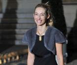 Alexandra Golovanoff arrive à l'Elysée, au dîner d'Etat organisé en l'honneur du président russe Dmitri Medvedev et son épouse Sveltana. 02/03/2010