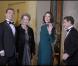 Carla Bruni et Nicolas Sarkozy en compagnie du président russe Dmitri Medvedev et de son épouse. 02/03/2010
