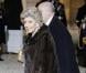 Hélène Carrère d'Encausse arrive à l'Elysée pour un luxueux dîner d'Etat. 2/03/2010
