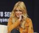 Mischa Barton sur le plateau de l'émission Chiambretti, à Milan le 3 mars 2010