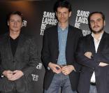 Benoît Magimel, Grégoire Vigneron et François-Xavier Demaison, à l'occasion de l'avant-première de  Sans laisser de traces , à l'UGC Ciné-Cité de Bercy, à Paris, le 8 mars 2010.