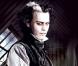 Johnny Depp dans Sweeney Todd, le diabolique barbier de Fleet Street , de Tim Burton.