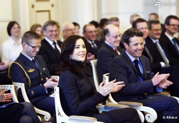 Mary et Frederik de Danemark ont visité la Cour Suprême, au Palais Christiansborg de Copenhague, le 9 mars 2010