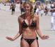 La ravissante Kelly Landry sur une plage de Miami Beach, en Floride, le 14 mars 2010.