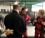 Juste avant le saut : Claudette flippe... Hermine non ! 