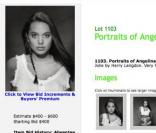 Vente aux enchères de clichés d'Angelina Jolie, organisée par Profile in History