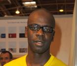 Lilian Thuram lors du Salon du livre à Paris le 28 mars 2010