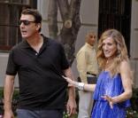 Le tournage de Sex and the City 2 : Chris Noth et Sarah Jessica Parker, les retrouvailles !<br />