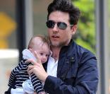 Karolina Kurkova, Archie Drury et leur fils Toby à New York le 12 avril 2010