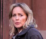 Sharon Stone sur le tournage de Law & Order