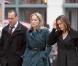 Sharon Stone sur le tournage de Law & Order avec Christopher Meloni et Mariska Hargitay