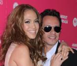 La chanteuse Jennifer Lopez et son époux, Marc Anthony, lors de la soirée US Weekly Hot Hollywood Style, le jeudi 22 avril.