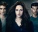 Robert Pattinson, Kristen Stewart et Taylor Lautner dans Twilight Hésitation .