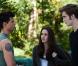 Taylor Lautner, Kristen Stewart et Robert Pattinson dans Twilight - Chapitre 3 : Hésitation .