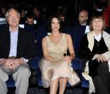 Roger Corman, Asia Argento et sa mère Daria Nicolodi lors de l\'ouverture du FantaFestival à Rome le 25 mai 2010