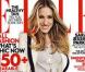 Sarah Jessica PArker en total look blanc et gris. Parfaite pour le magazine ELLE