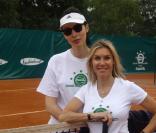 Géraldine Maillet et Axelle Marine au tournoi des personnalités 2010. 1er juin