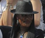 Grace Jones et sa maman au tournoi de Roland-Garros. 2/06/2010