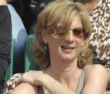 Michèle Laroque au tournoi de Roland-Garros. 2/06/2010