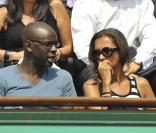 Karine Le Marchand et Lilian Thuram au tournoi de Roland-Garros. 2/06/2010