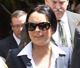 Lindsay Lohan après son audience devant la Cour supérieure de Los Angeles en mai 2010 