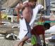 Simon Baker, sa femme Rebecca Rigg, leur fille Stella Breeze et leurs fils Claude Blue et Harry Friday