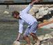 Simon Baker, sa femme Rebecca Rigg, leur fille Stella Breeze et leurs fils Claude Blue et Harry Friday