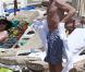 Simon Baker, sa femme Rebecca Rigg, leur fille Stella Breeze et leurs fils Claude Blue et Harry Friday