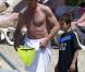 Simon Baker, sa femme Rebecca Rigg, leur fille Stella Breeze et leurs fils Claude Blue et Harry Friday