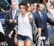 Miley Cyrus se rendant sur le plateau de la célèbre émission The Late Show With David Letterman