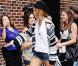 Miley Cyrus se rendant sur le plateau de la célèbre émission The Late Show With David Letterman