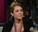 Miley Cyrus sur le plateau de la célèbre émission The Late Show With David Letterman