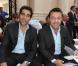 Ary Abittan et Olivier Picasso lors du défilé Francesco Smalto à Paris, le 24 juin 2010