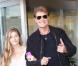 David Hasselhoff et sa fille Taylor à l'aéroport de Vienne en Autriche le 3 juillet 2010  
