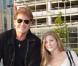 David Hasselhoff et sa fille Taylor à l'aéroport de Vienne en Autriche le 3 juillet 2010  
