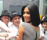 Nicole Scherzinger arrive aux sélections de l'émisison X-Factor en tant que jurée ponctuelle. 09/07/2010