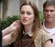 Leighton Meester sur le tournage de Gossip Girl, le 13 juillet 2010 à New York