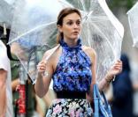 Leighton Meester sur le tournage de Gossip Girl à New York, le 14 juillet 2010