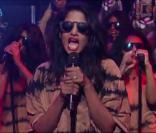 M.I.A chante Born Free dans le David Letterman show