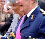 Le 21 juillet 2010, la famille royale de Belgique (photo : le roi Albert II et la reine Paola) prend part à la Fête nationale