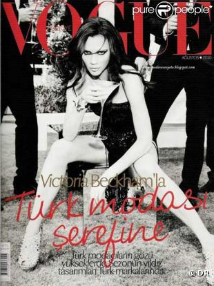 Victoria Beckham en couverture du Vogue Turc du mois d'août 2010