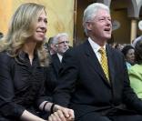 Chelsea et son père Bill Clinton 