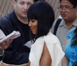 Jada Pinkett Smith arrive au studio du Jimmy Kimmel Live, à Los Angeles, le 29/07/2010.