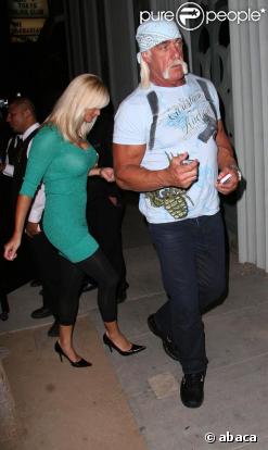 Hulk Hogan et sa nouvelle compagne, le 27/03/08