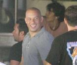 Vin Diesel sur le tournage de  Fast and furious 5 , à Puerto-Rico, le 30 juillet 2010